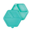 Tiny Twinkle Assiette compartimentée avec couvercle en silicone - Mint