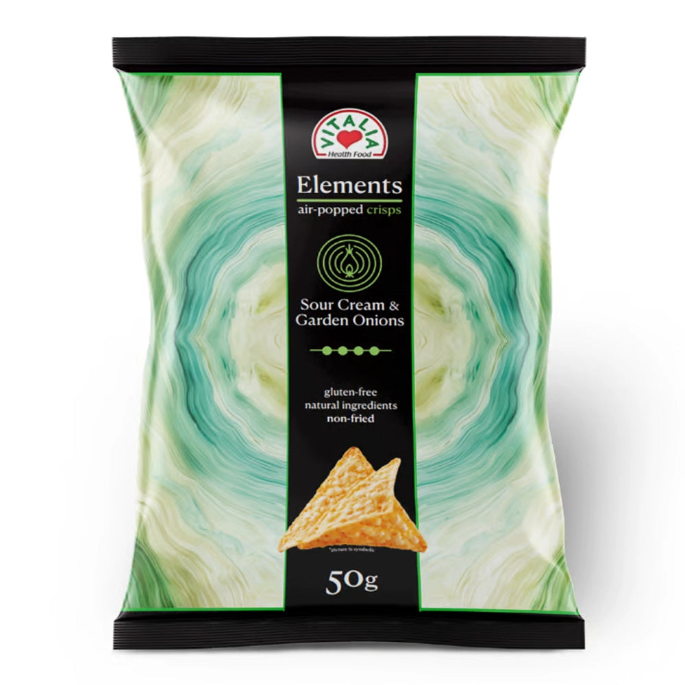 Vitalia Health Food Air-Popped Chips Sour Cream & Onion - 50g