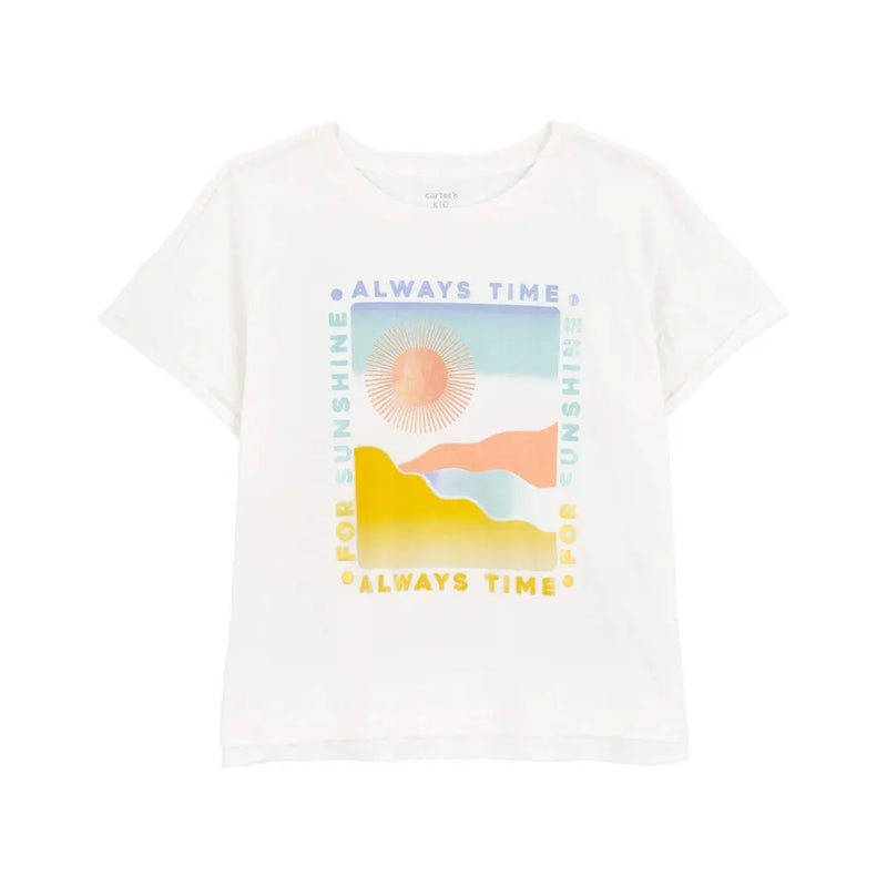 Carter's Kid Always Time For Sunshine T-shirt - White