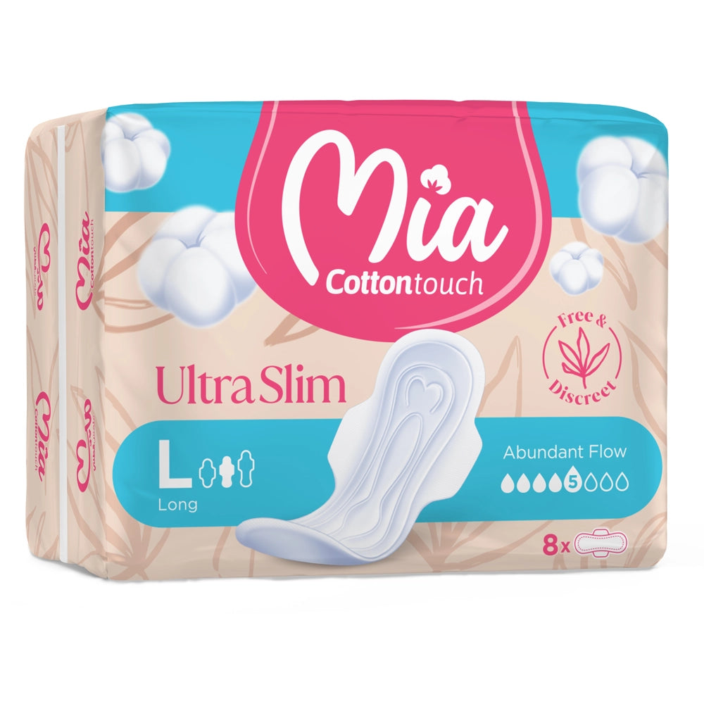 Mia Cotton Touch Ultra Slim Long - 8 Pièces