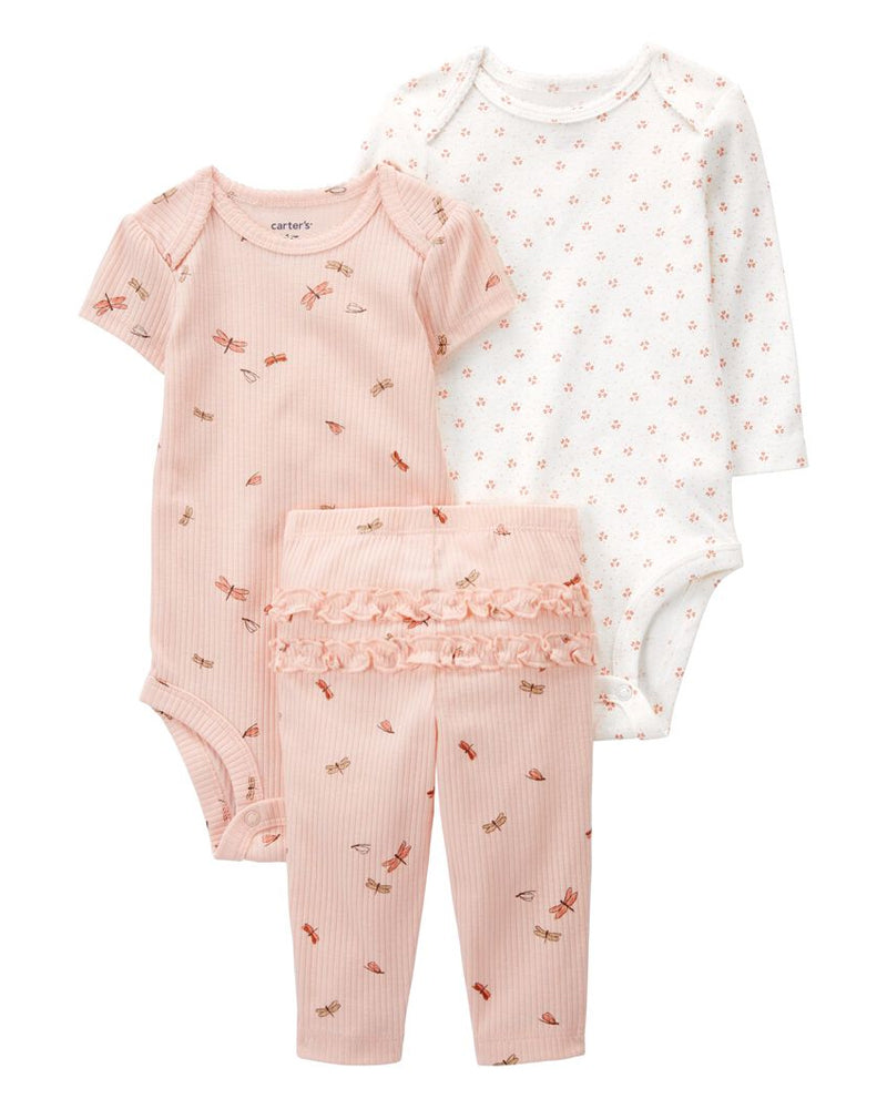 Carter's 3-Piece Set - White & Pink