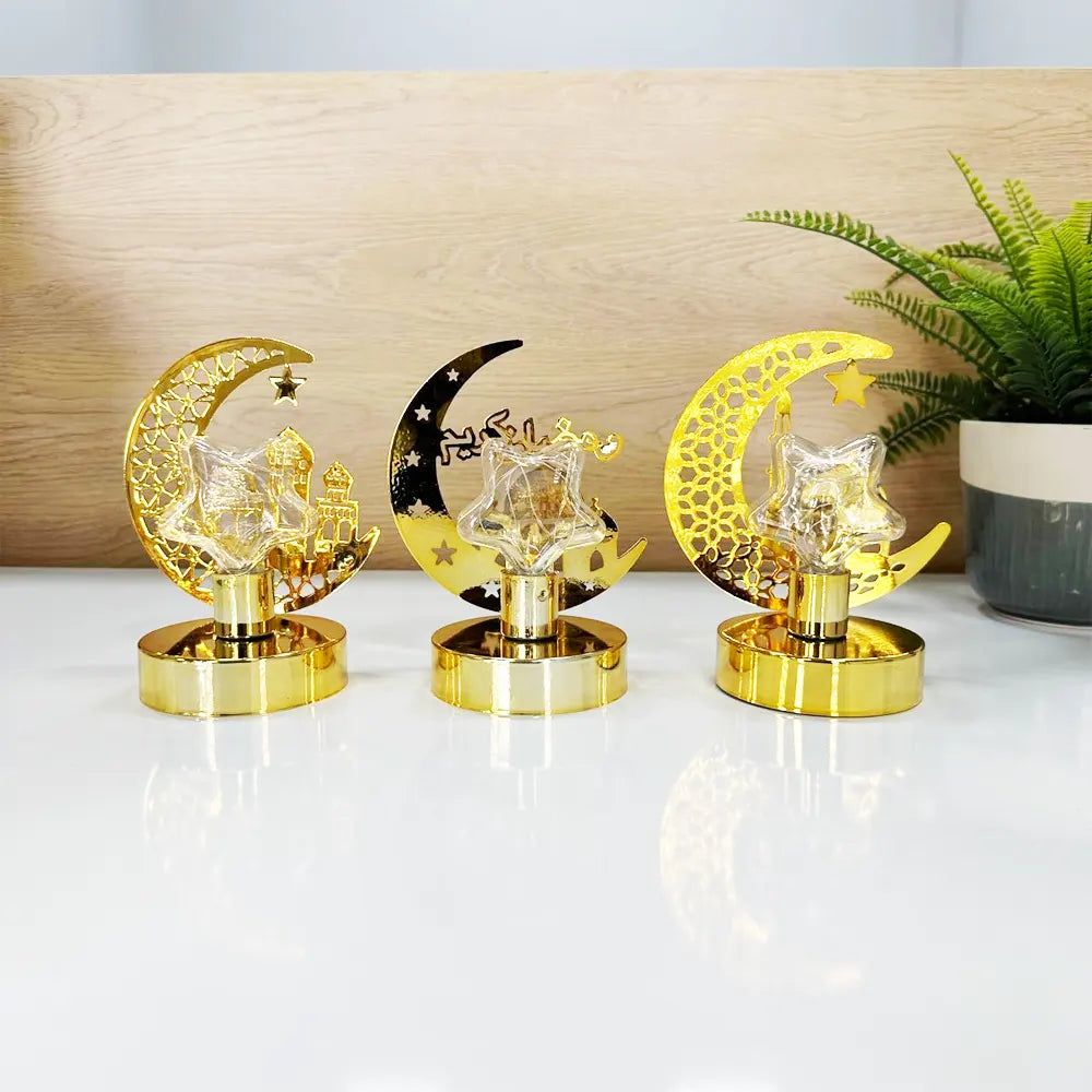 Decoración de metal para Ramadán - Dorado