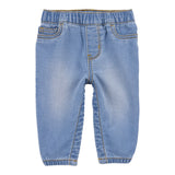 Jean à Enfiler avec Fermetures à Pression Bébé Garçon OshKosh - Bleu