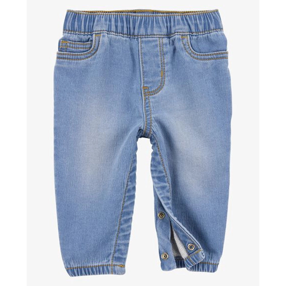Jean à Enfiler avec Fermetures à Pression Bébé Garçon OshKosh - Bleu