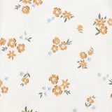 Ensemble 3 Pièces Bébé Fille Carter's - Floral Or & Blanc