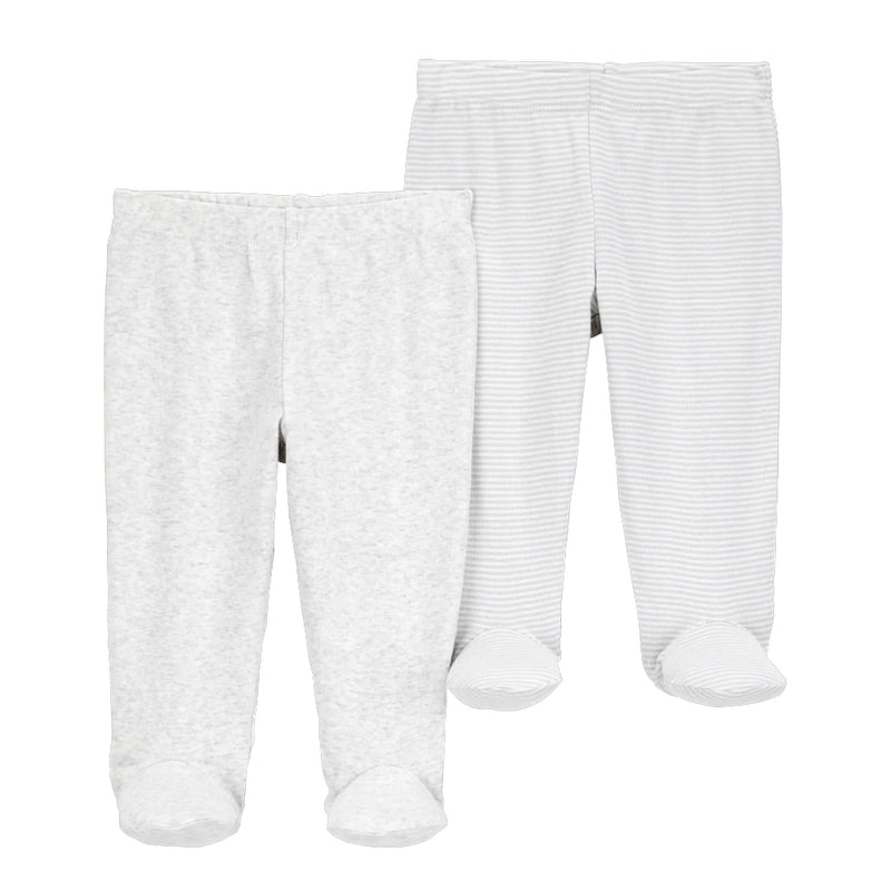 Carter's Baby 2-Pack Cotton Pants - Gray