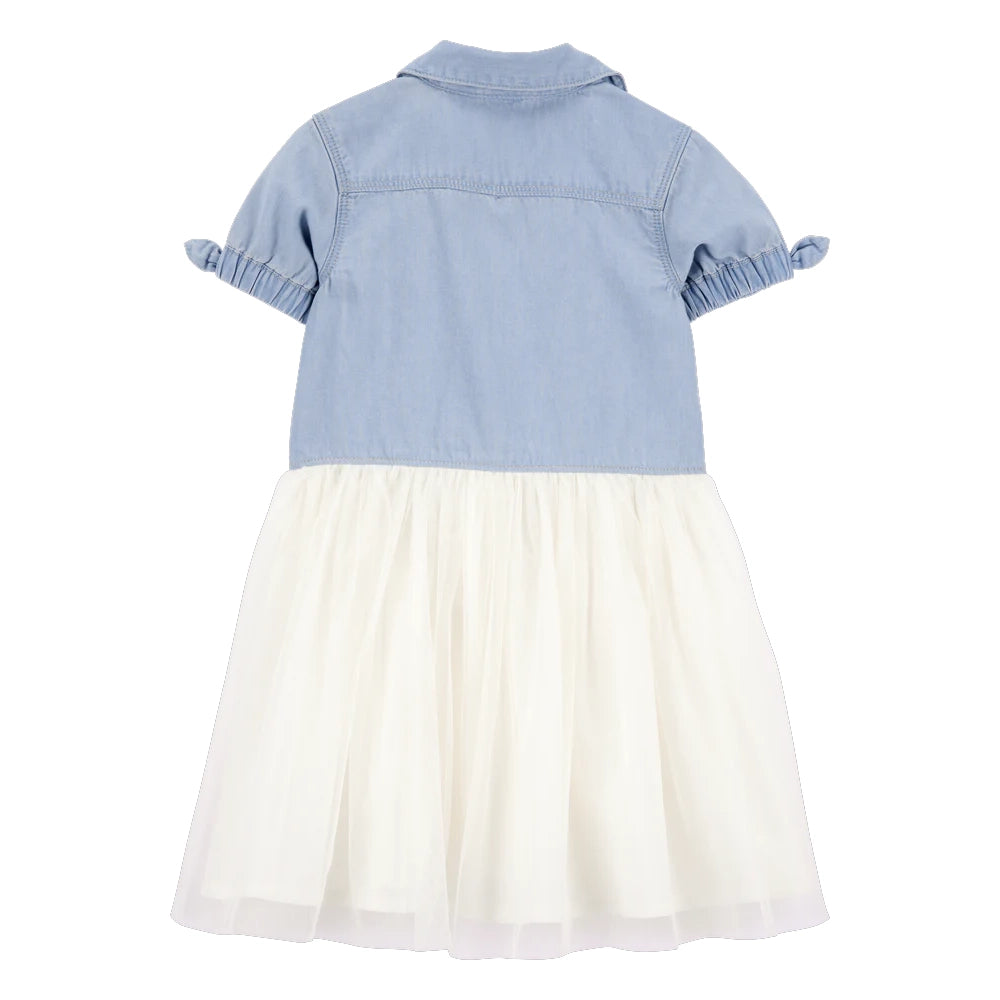 Vestido de Jean Bicolor para Niña Oshkosh
