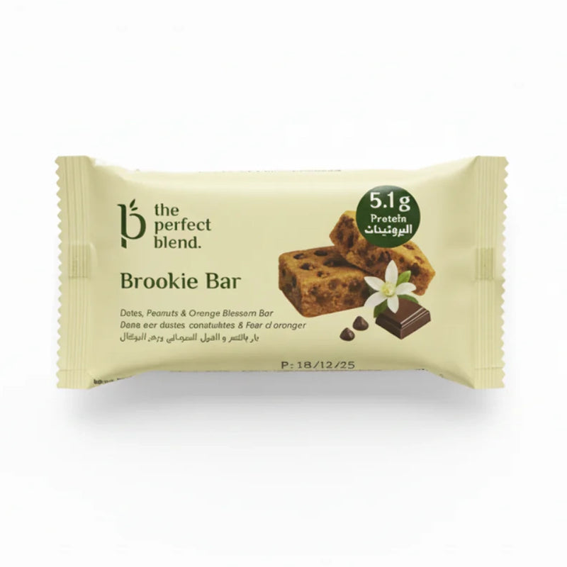 Brookie Vegan Bar - The Perfect Blend - Rich in Protein & Fiber