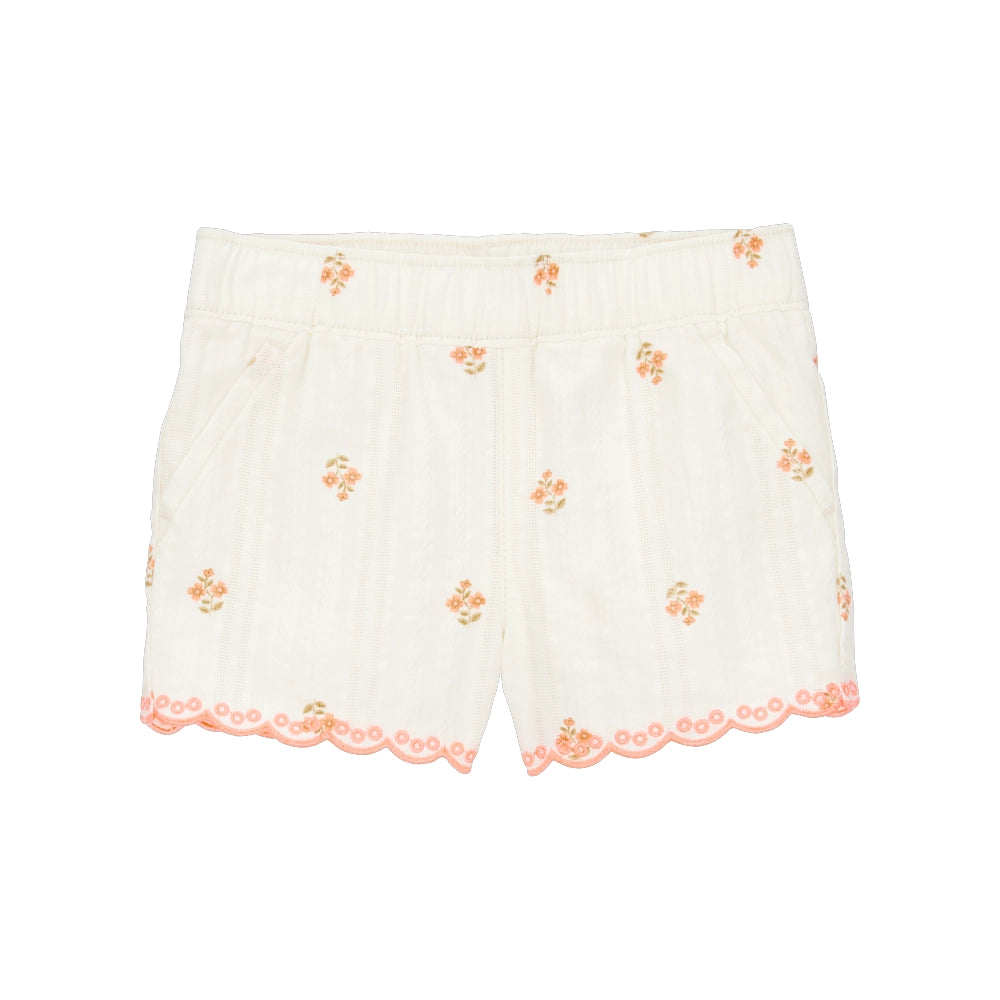 Short en Seersucker Bébé Fille OshKosh - Crème Fleuri