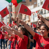 Pequeña Bandera de Marruecos de Tela – 20 × 30 cm