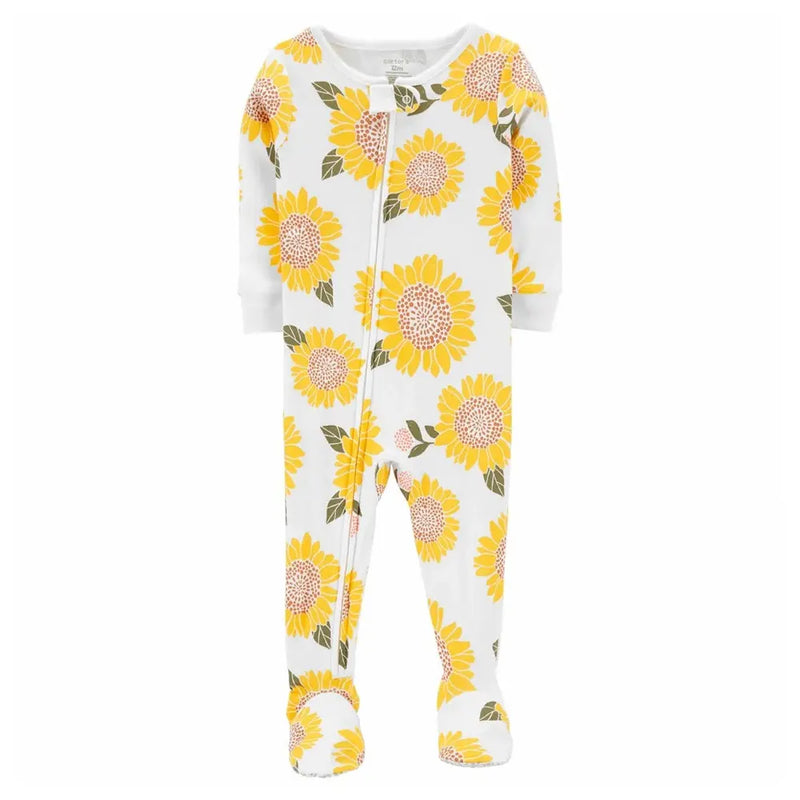 Carter's Cotton Sleepsuit - Yellow Sunflower