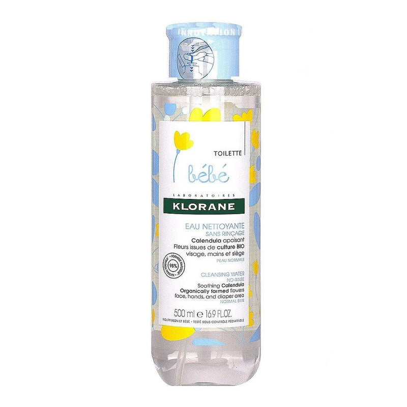 Klorane Bébé Eau nettoyante sans rinçage au Calendula apaisant - 500ml