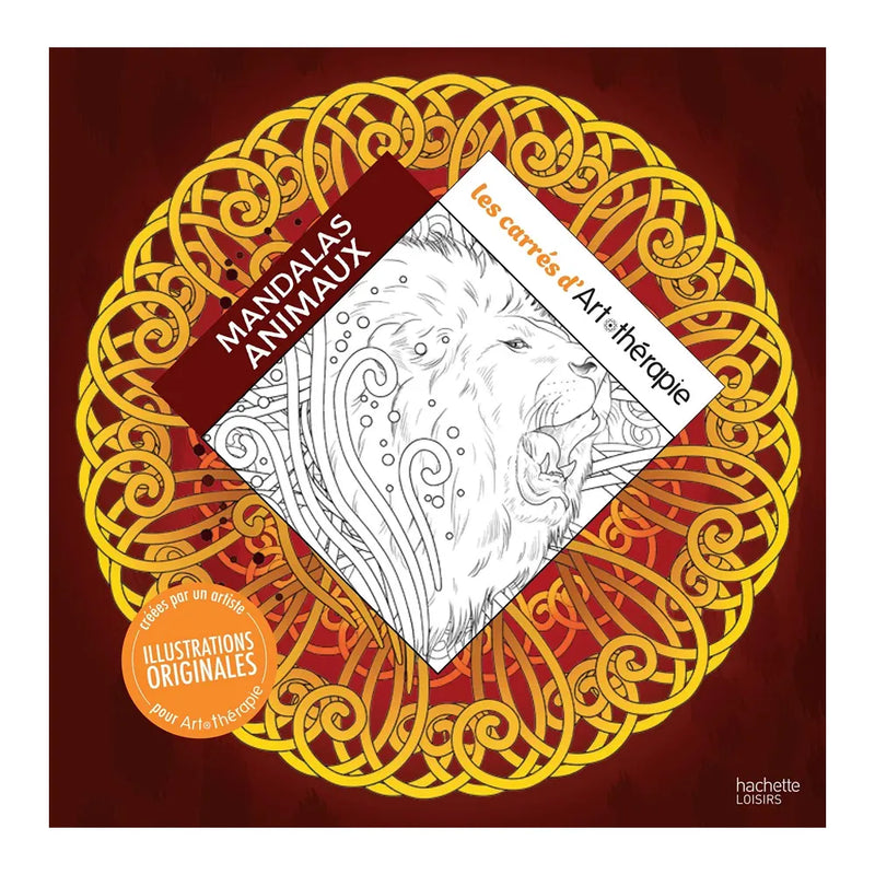 Hachette Mandalas Animaux Les Carrés d'Art-Thérapie