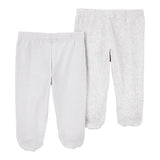 Lot de 2 Pantalons en Coton Bébé Carter's - Gris