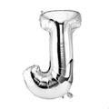 Ballon en Forme de Lettre J - Argenté