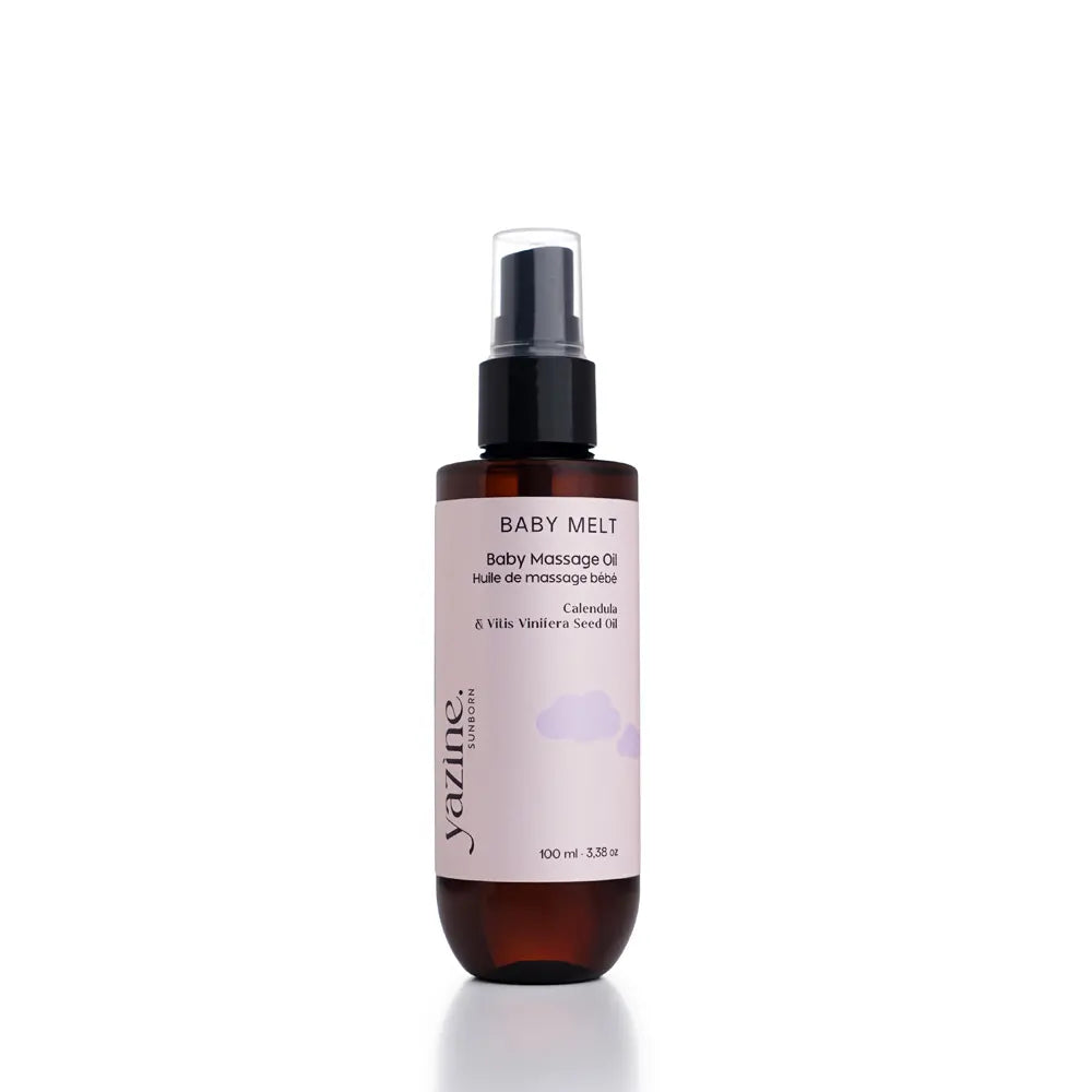 Yazine Huile de Massage Bébé À l'Huile de Calendula - 100ml