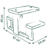 Smoby Table de Pique-Nique 2A+