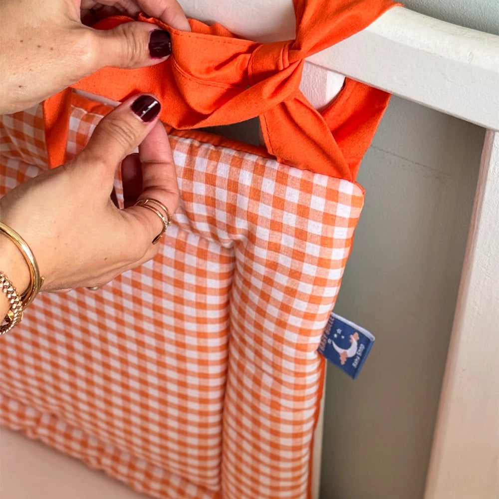 Baby Bulle Tour de Lit Vichy Orange