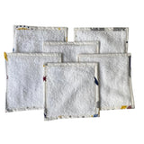 Babymat Lot de 6 Lingettes en Tissu - Happiness Bleu