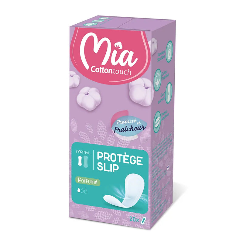 Mia Cotton Touch Protège Slip Normal Parfumé - 20 Unités (exp:07/25)