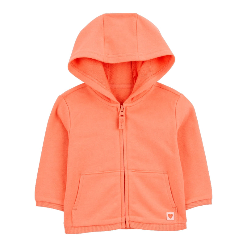 Cardigan Zippé en Molleton Bébé Fille Carter's - Orange