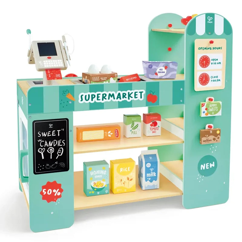 Hape Supermercado inteligente de madera 3-8A