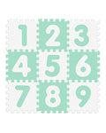 Sunta Soft Antibacterial Numbers Puzzle Mat - Green & White