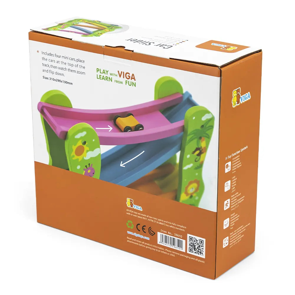 Viga Toys Toboggan avec Mini Voiture 18M+