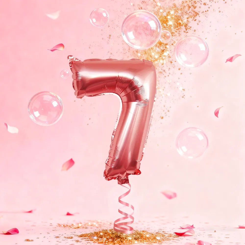 Rose Gold Number 7 Balloon – 36cm