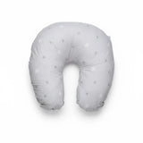 BébéYo Coussin d'Allaitement - Étoiles Gris et Blanc sur Gris