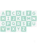 Sunta Tapis Puzzle Alphabets Souple Antibactérien - Vert & Blanc
