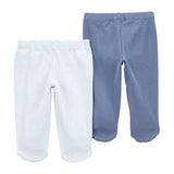 Lot de 2 Pantalons en Coton Bébé Carter's - Bleu & Bleu Ciel