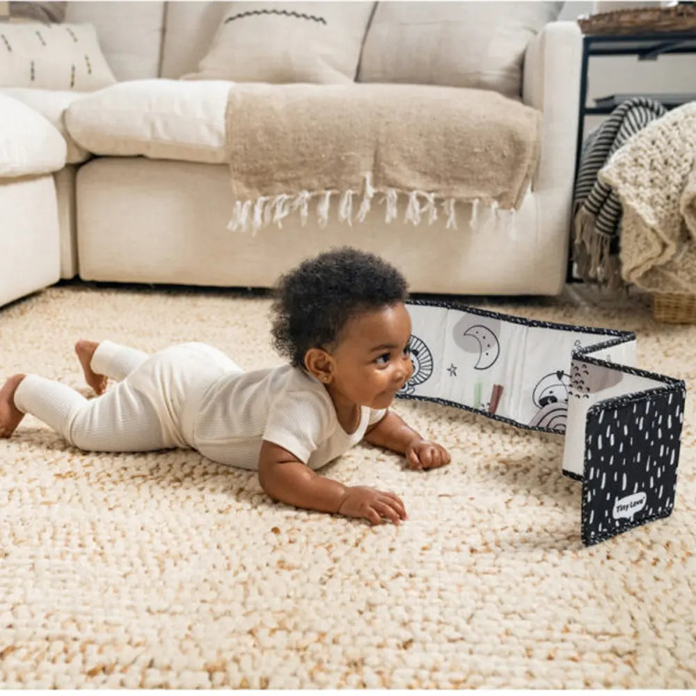 Tiny Love Libro de Tela de Doble Cara Black & White