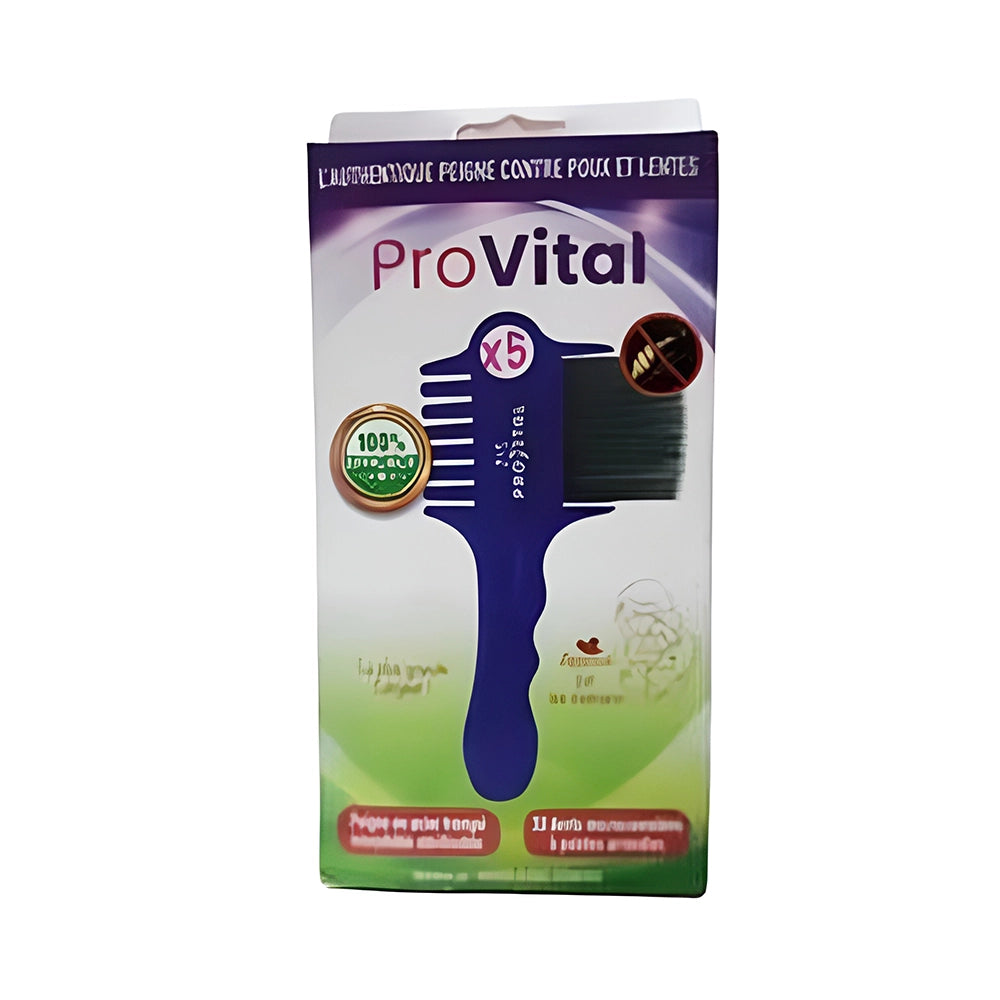 Pro-Vital Pack Peigne Contre Poux et Lentes - Mauve
