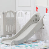 Parque plegable (151x188cm) + Tobogán + Columpio + Tapete - Coche gris