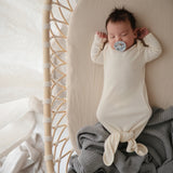 Mushie Drap de Lit en Coton Extra Douce - Brouillard