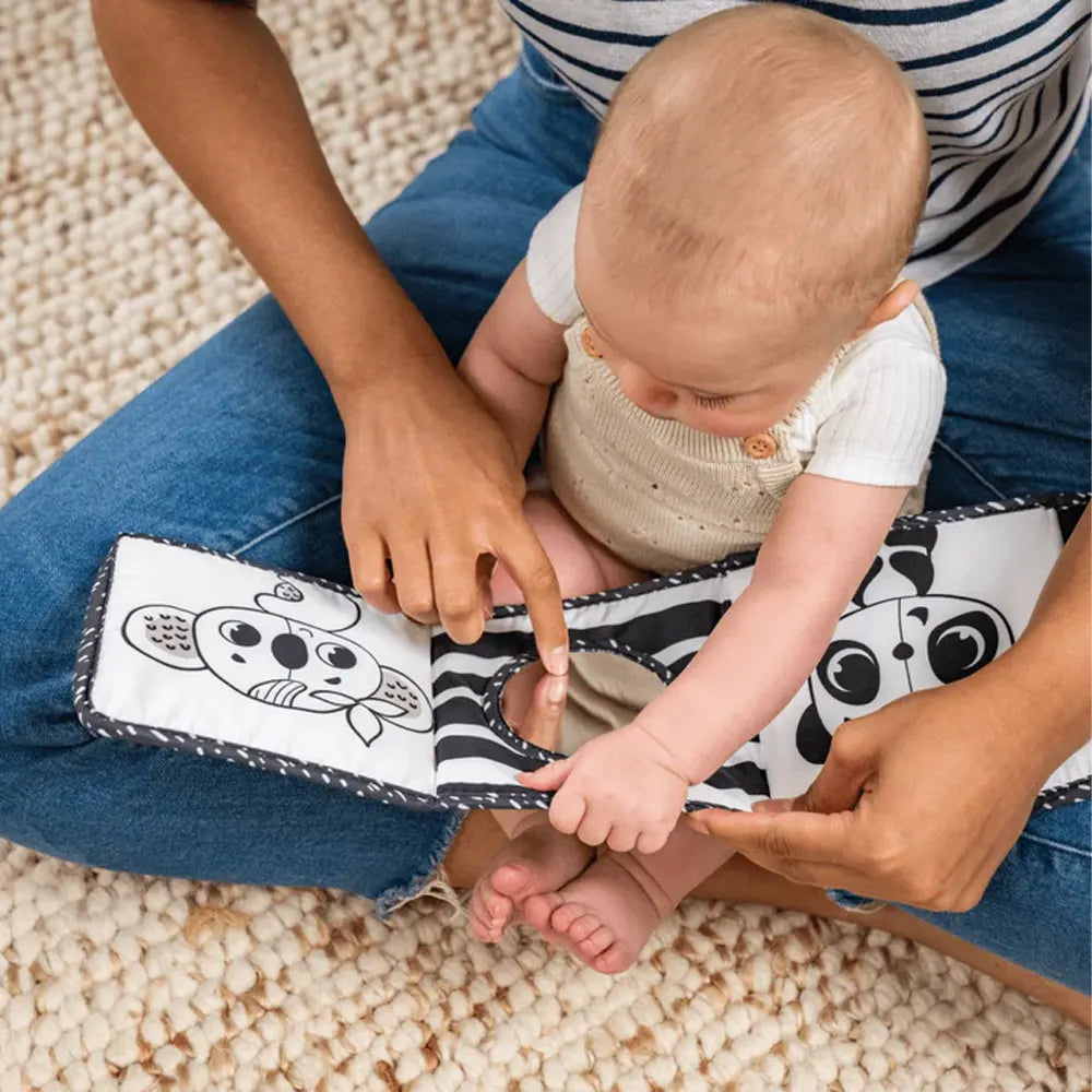Tiny Love Libro de Tela de Doble Cara Black & White