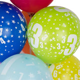 Lot de 6 Ballons en Latex Imprimés 9 – 30cm