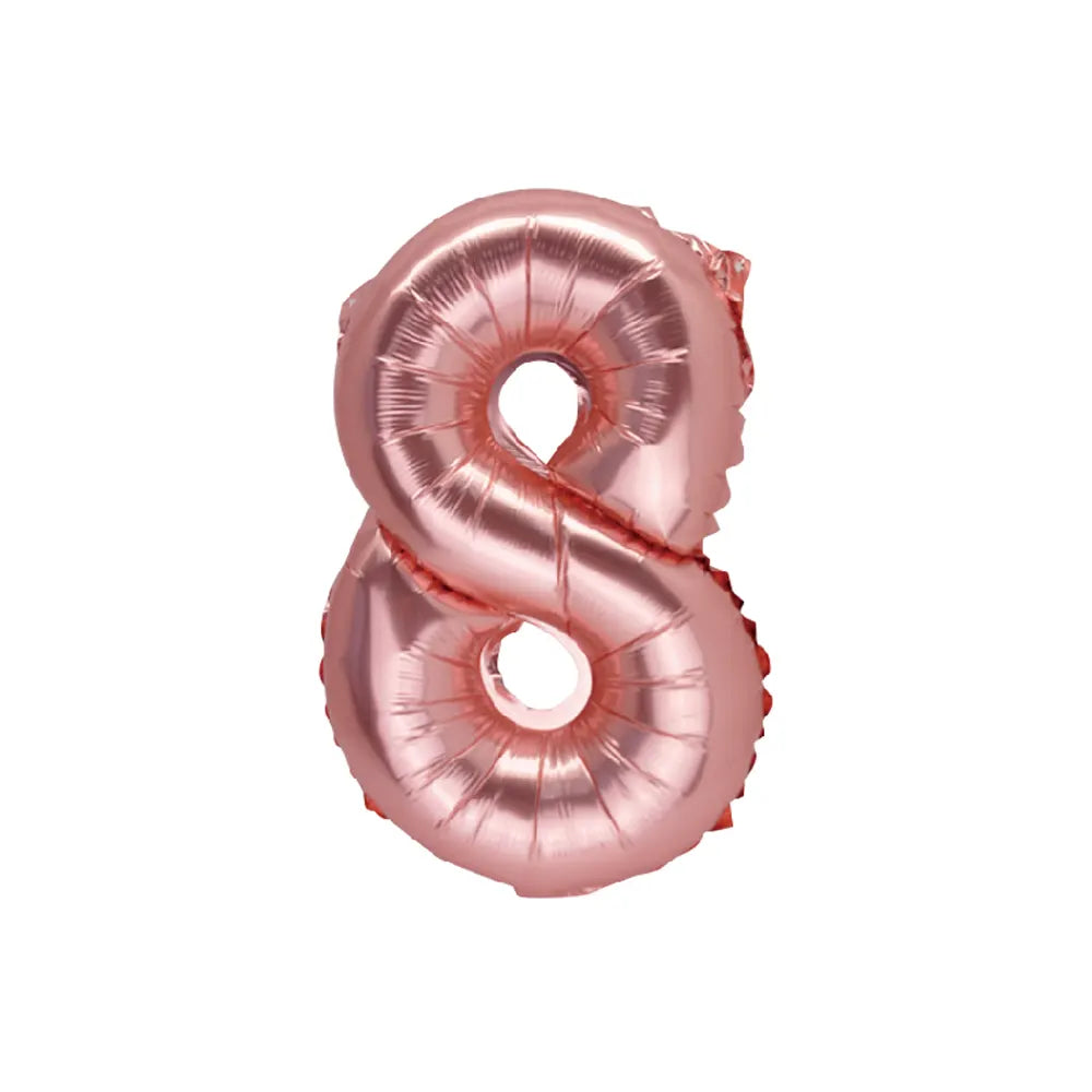 Ballon Chiffre 8 Rose Gold – 36cm