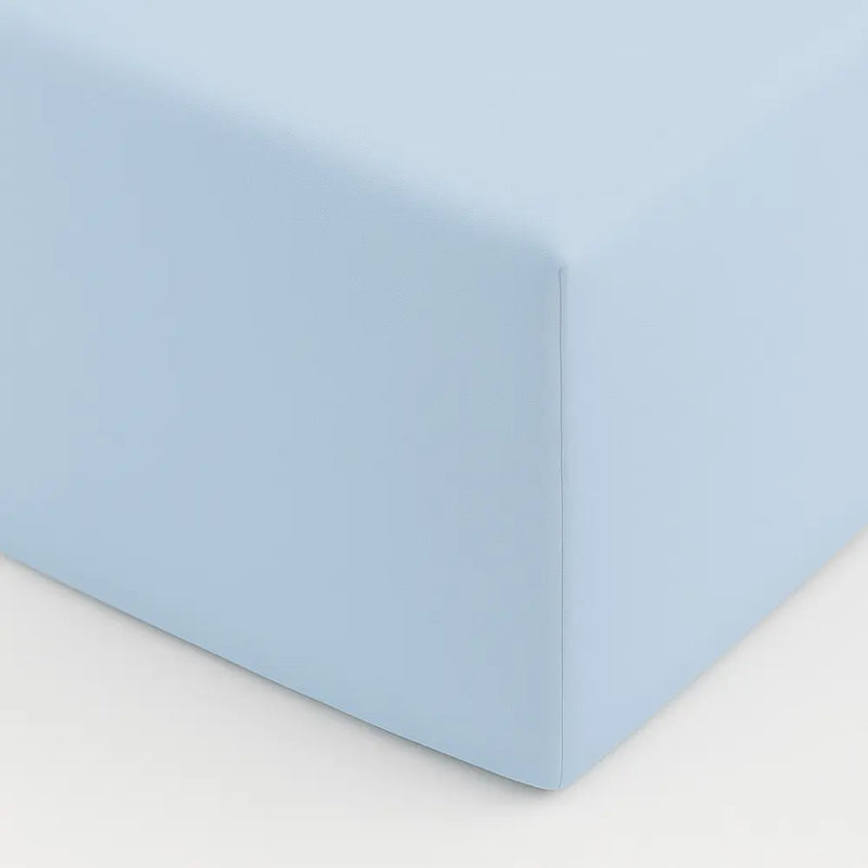Bambidou Drap Housse 90x200 cm - Bleu Ciel