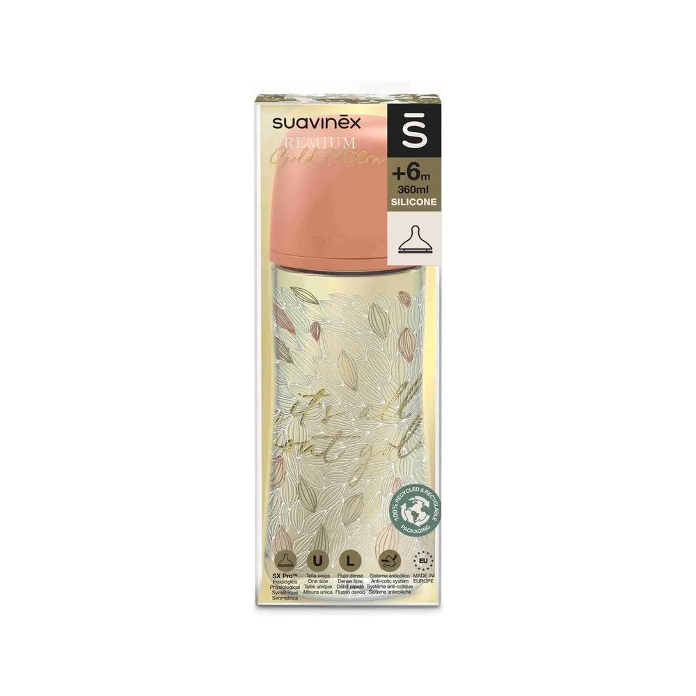 Suavinex Biberon Gold Edition Silicone SX Pro - 360ml