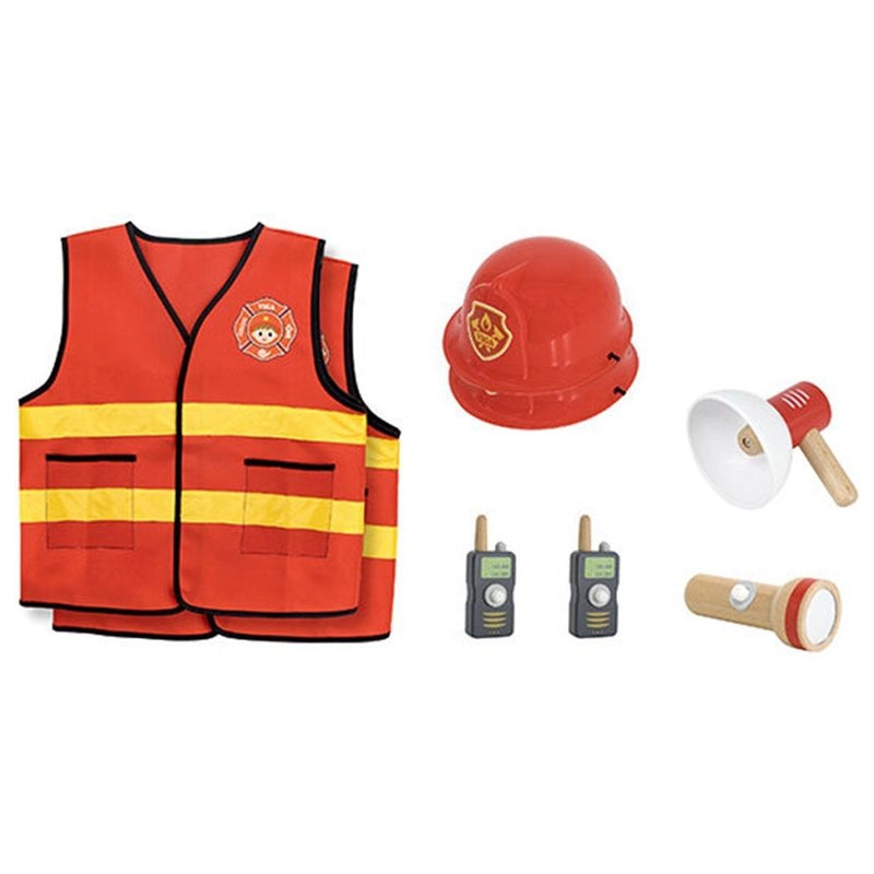 Viga Toys Ensemble de Pompier pour Enfants 8 Pièces - 3A+