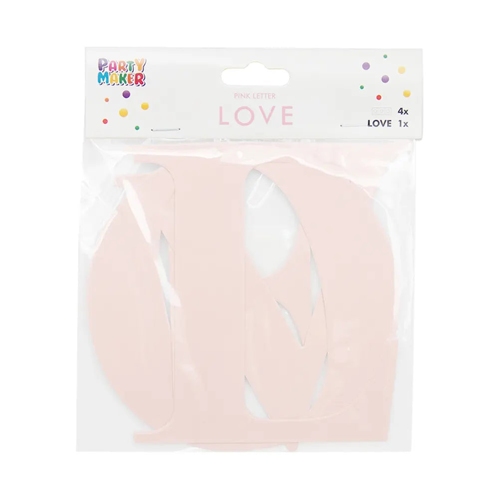 Lettre LOVE Rose – 13cm