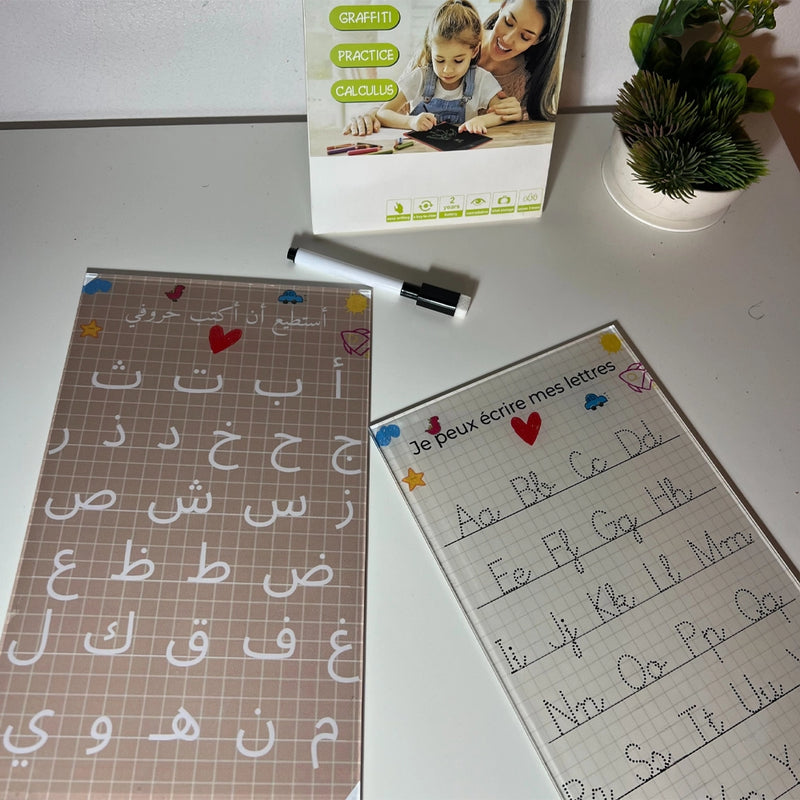 O Rayon des Kids Box d'Écriture en Langue Arabe & Français