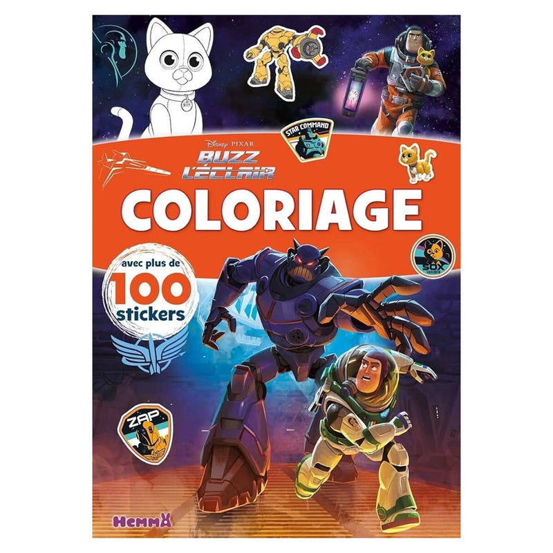 Buzz l'Eclair - Coloriage avec Stickers