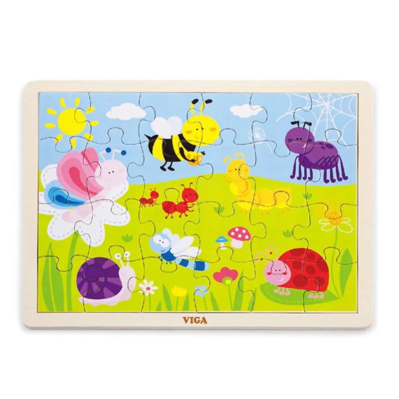 Viga Toys Wooden 24 Piece Park Puzzle 24M+