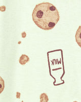 Grenouillère En Coton 2-Way Zip Cookies & Lait Bébé Carter's - Vert