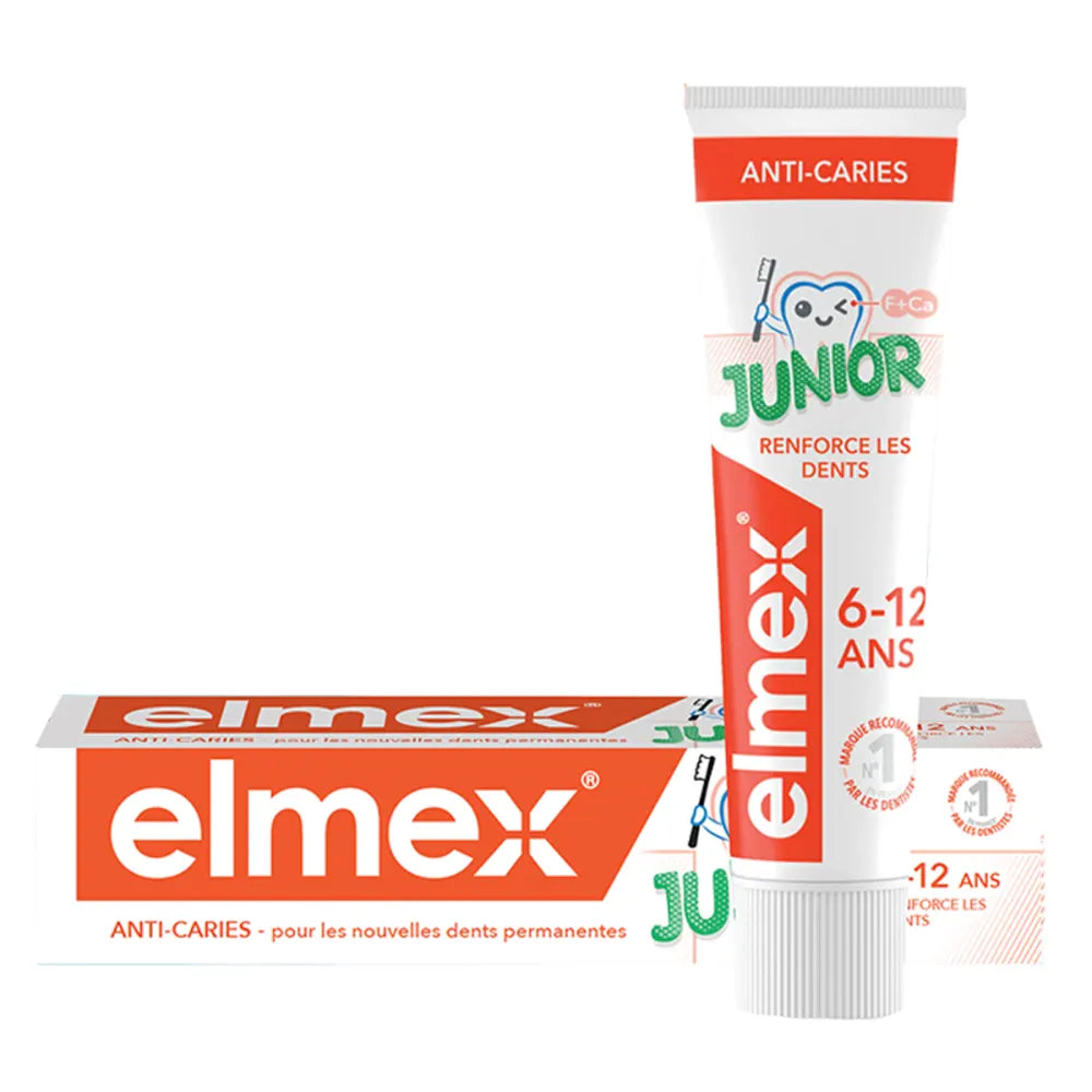 Elmex Dentifrice Junior 6–12 Ans – 75ml