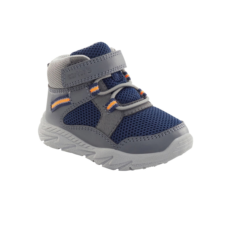 Carter's Every Step High Top Boots - Gray & Blue