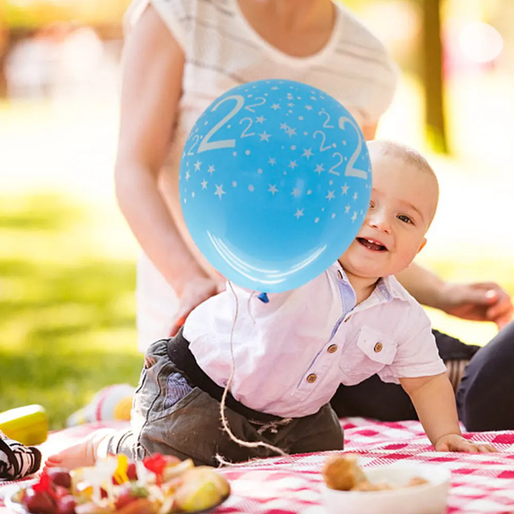 Lot de 6 Ballons en Latex Imprimés 9 – 30cm